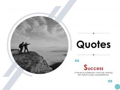 Quotes annual business plan k93 ppt powerpoint presentation gallery samples