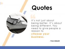 Quotes business corporate marketing k334 powerpoint presentation gallery mockup
