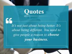 Quotes business i118 ppt powerpoint presentation infographic template templates
