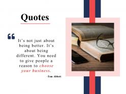 Quotes business i5 ppt powerpoint presentation file outline
