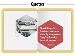Quotes business team ppt powerpoint presentation designs download