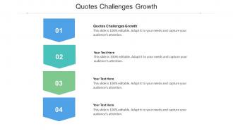 Quotes Challenges Growth Ppt Powerpoint Presentation Show Deck Cpb