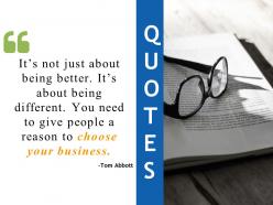Quotes choose your business ppt designs download