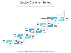 Quotes customer service ppt powerpoint presentation good cpb
