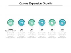 Quotes expansion growth ppt powerpoint presentation show slides cpb