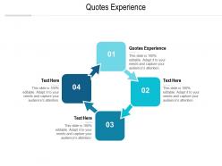 Quotes experience ppt powerpoint presentation file format ideas cpb