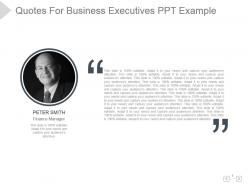 Quotes for business executives ppt example