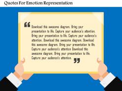 Quotes For Emotion Representation Flat Powerpoint Design