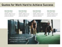 Quotes for work hard to achieve success