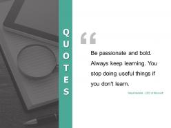 Quotes learning f175 ppt powerpoint presentation portfolio inspiration