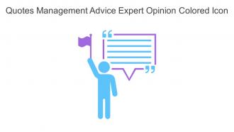 Quotes Management Advice Expert Opinion Colored Icon In Powerpoint Pptx Png And Editable Eps Format