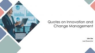 Quotes On Innovation And Change Management PPT PowerPoint AT