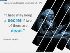 Quotes on secrets example of ppt