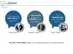 Quotes powerpoint topics template 1