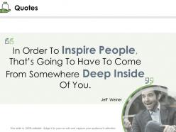 Quotes somewhere ppt powerpoint presentation visual aids infographic template