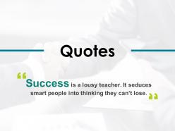 Quotes success i476 ppt powerpoint presentation icon professional