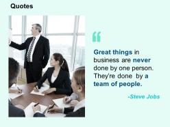 Quotes team business ppt powerpoint presentation portfolio template