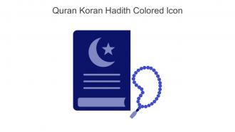 Quran Koran Hadith Colored Icon In Powerpoint Pptx Png And Editable Eps Format