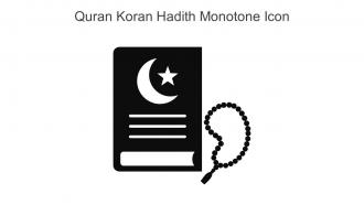 Quran Koran Hadith Monotone Icon In Powerpoint Pptx Png And Editable Eps Format