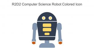 R2D2 Computer Science Robot Colored Icon In Powerpoint Pptx Png And Editable Eps Format