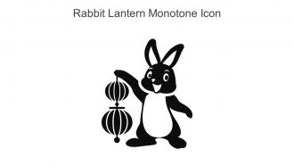 Rabbit Lantern Monotone Icon In Powerpoint Pptx Png And Editable Eps Format