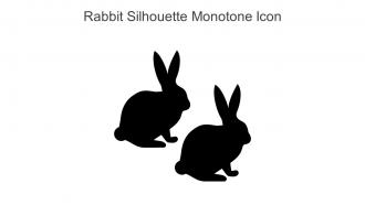 Rabbit Silhouette Monotone Icon In Powerpoint Pptx Png And Editable Eps Format