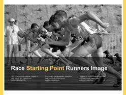Race starting point runners image