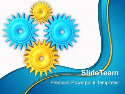 Rack and pinion gear powerpoint templates gears industrial business ppt designs
