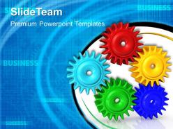 Rack and pinion gear powerpoint templates gears leadership ppt