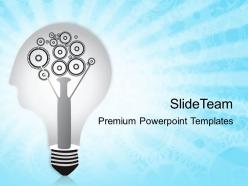 Rack gear powerpoint templates bulb with gears business ppt slides