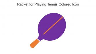 Racket For Playing Tennis Colored Icon In Powerpoint Pptx Png And Editable Eps Format