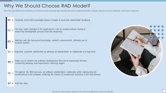 RAD Model Why We Should Choose Rad Model Ppt Gallery Deck