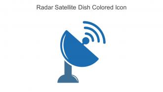 Radar Satellite Dish Colored Icon In Powerpoint Pptx Png And Editable Eps Format