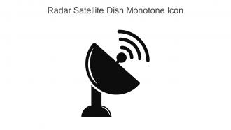Radar Satellite Dish Monotone Icon In Powerpoint Pptx Png And Editable Eps Format