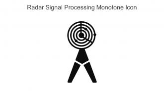 Radar Signal Processing Monotone Icon In Powerpoint Pptx Png And Editable Eps Format