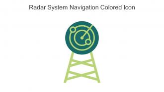 Radar System Navigation Colored Icon In Powerpoint Pptx Png And Editable Eps Format