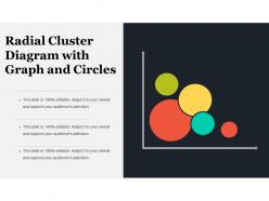 Radial cluster diagram with graph and circles