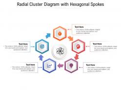 Radial cluster diagram with hexagonal spokes