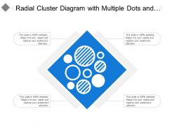 Radial Cluster Diagram With Multiple Dots And Circle