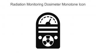 Radiation Monitoring Dosimeter Monotone Icon In Powerpoint Pptx Png And Editable Eps Format