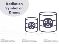 Radiation symbol on drums