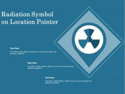 Radiation symbol on location pointer