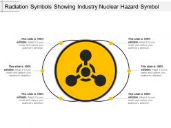Radiation symbols showing industry nuclear hazard symbol ppt templates