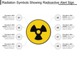 Radiation symbols showing radioactive alert sign ppt ideas