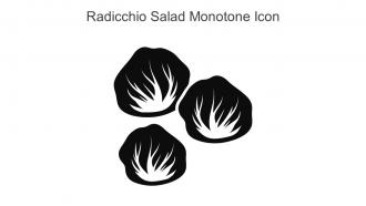 Radicchio Salad Monotone Icon In Powerpoint Pptx Png And Editable Eps Format