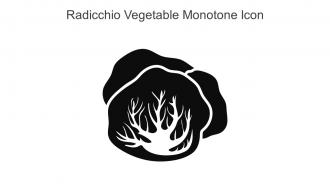 Radicchio Vegetable Monotone Icon In Powerpoint Pptx Png And Editable Eps Format
