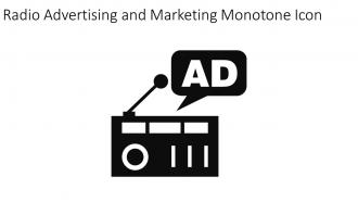 Radio Advertising And Marketing Monotone Icon In Powerpoint Pptx Png And Editable Eps Format