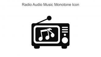 Radio Audio Music Monotone Icon In Powerpoint Pptx Png And Editable Eps Format