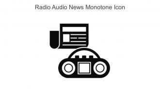 Radio Audio News Monotone Icon In Powerpoint Pptx Png And Editable Eps Format