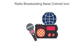 Radio Broadcasting News Colored Icon In Powerpoint Pptx Png And Editable Eps Format
